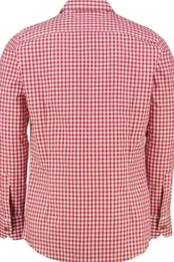 OS TRACHTEN Trachtenhemd rot kariert Slim Fit Neu