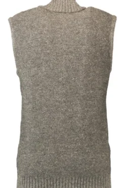 OS TRACHTEN Zopf-Strickweste braun