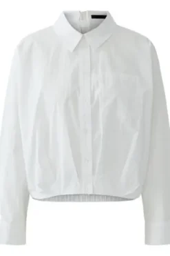 OUI Bluse white Langarm