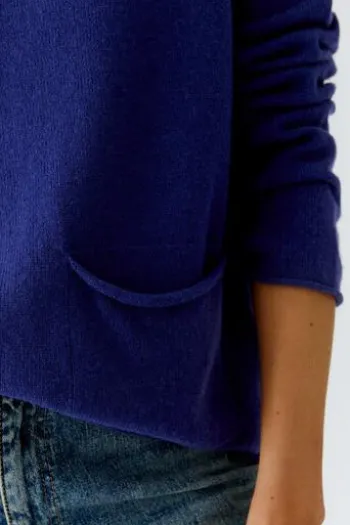 OUI Pullover blue ribbon