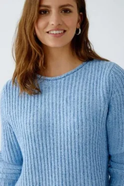 OUI Pullover NAOLIN blue white