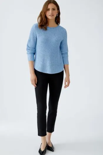 OUI Pullover NAOLIN blue white