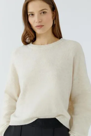 OUI Pullover Nila offwhite