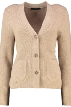 OUI Strickjacke beigemelange