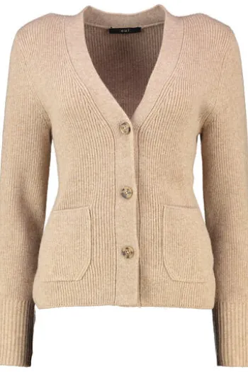 OUI Strickjacke beigemelange