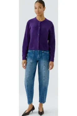 OUI Strickjacke Ilaya ultra violett