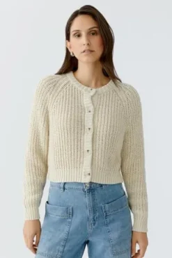 OUI Strickjacke whitecap grey