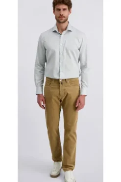 PIERRE CARDIN Five-Pocket-Cord-Hose Lyon kelp Tapered Fit