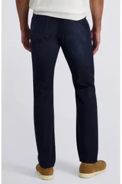 PIERRE CARDIN Five-Pocket-Hose PC Lyon blue/black used buffies Tapered Fit