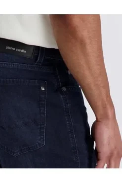 PIERRE CARDIN Five-Pocket-Hose PC Lyon blue/black used buffies Tapered Fit