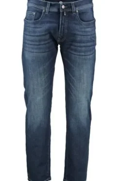 PIERRE CARDIN Five-Pocket-Jeans Lyon dark blue used Tapared fit