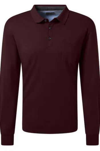 PIERRE CARDIN Langarm Polo-Shirt winetasting Modern Fit