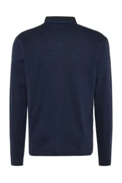 PIERRE CARDIN Langarm Polo-Shirt salute gestreift