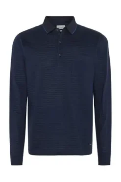 PIERRE CARDIN Langarm Polo-Shirt salute gestreift