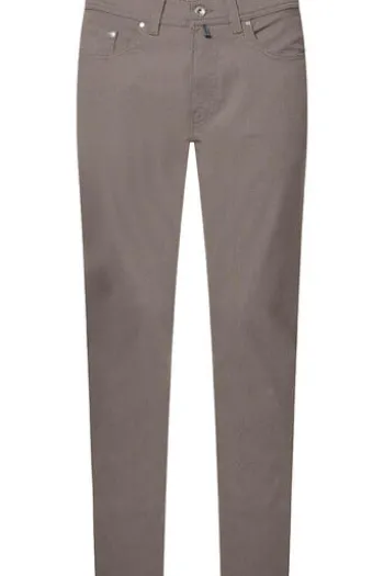 PIERRE CARDIN Light-Baumwoll-Hose Lyon grau Lyon Tapered