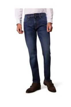 PIERRE CARDIN PC-Laval Denim Hosen dark blue used mustache