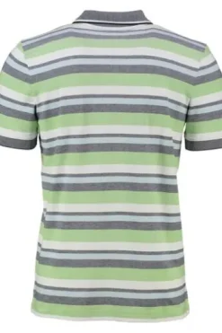 PIERRE CARDIN Polo-Shirt grün gestreift