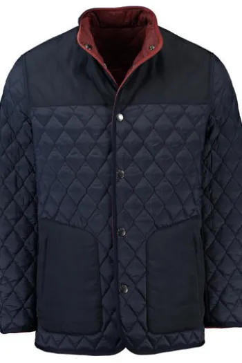 PIERRE CARDIN Rauten-Steppjacke marine