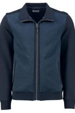 PIERRE CARDIN Sweat-Jacke blau