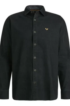 PME Legend Long Sleeve Shirt Fine Cord Langarmshirts black onyx