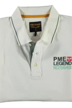 PME LEGEND Pique Polo-Shirt Weiss