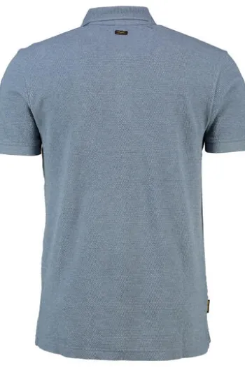 PME LEGEND Polo-Shirt popcorn jersey folkstone grey