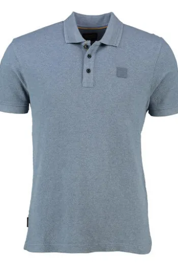 PME LEGEND Polo-Shirt popcorn jersey folkstone grey