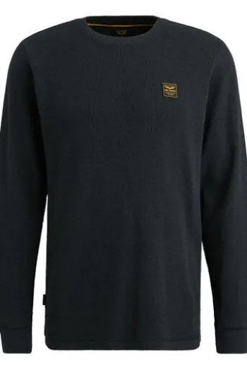 PME LEGEND Shirt r-neck waffle melange salute