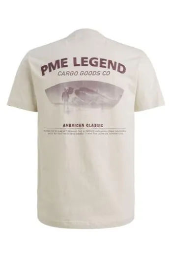 PME LEGEND Single Jersey T-Shirt bone white