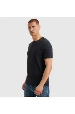 PME LEGEND T-Shirt Jacquard Jersey salute gemustert Regular Fit