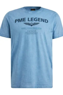 PME LEGEND T-Shirt mit Artwork Ashleigh blue Regular Fit