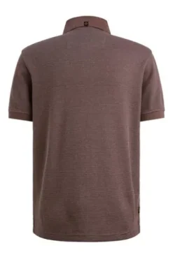 PME LEGEND Wo Tone Polo Shirt moonscape gestreift Regular Fit