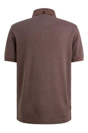 PME LEGEND Wo Tone Polo Shirt moonscape gestreift Regular Fit