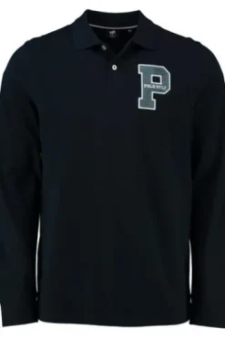 POLO SYLT Langarm Polo Shirt marine