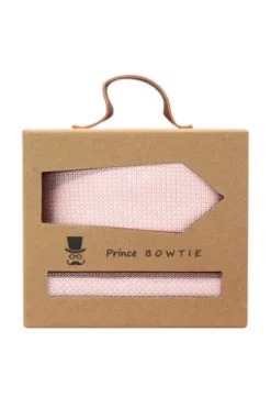 Prince Bowtie Set Krawatte+Tuch Micro rosa