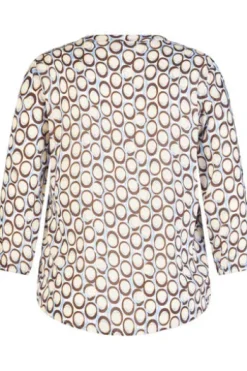 RABE Bluse schoko gemustert 3/4-Arm