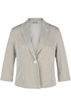 RABE Jacke New Tropical eukalyptus gestreift 3/4-Arm