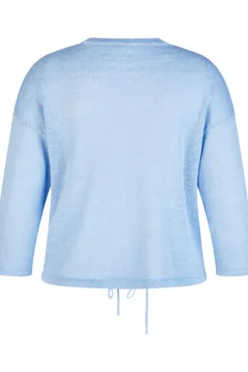 RABE Leinen-Strickjacke ozean 3/4-Arm