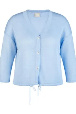 RABE Leinen-Strickjacke ozean 3/4-Arm