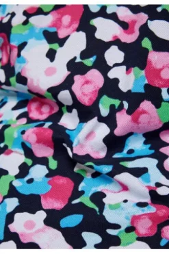 RABE Pique Polo-Shirt mandelblüte geblümt Kurzarm