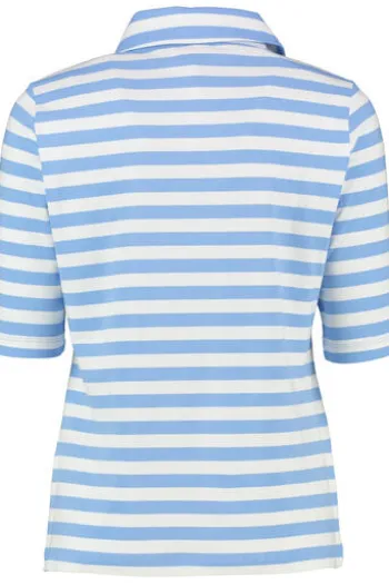 RABE Polo-Shirt ozean gestreift