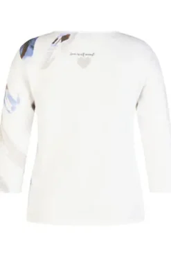 RABE Pullover ozean gemustert 3/4-Arm