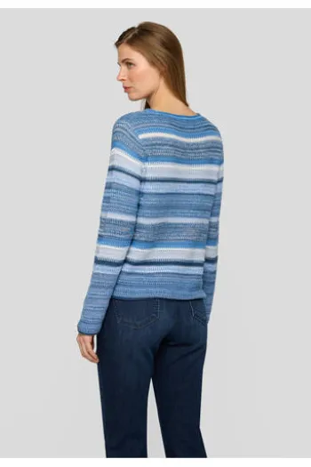 RABE Pullover pazifik gestreift