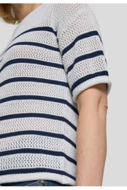 RABE Pullover weiß gestreift