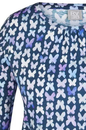 RABE Shirt dunkeljeans gemustert 3/4-Arm