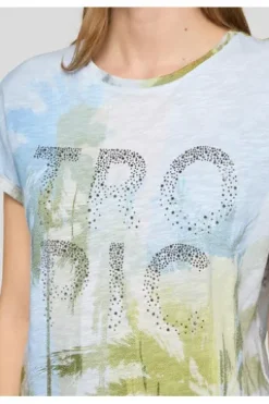 RABE Shirt himmelblau gemustert