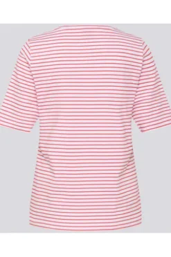 RABE Shirt koralle gestreift mit Frontprint