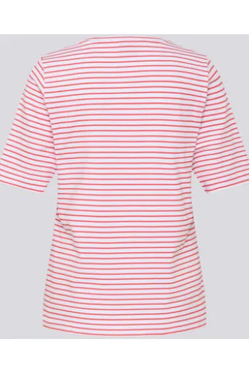 RABE Shirt koralle gestreift mit Frontprint