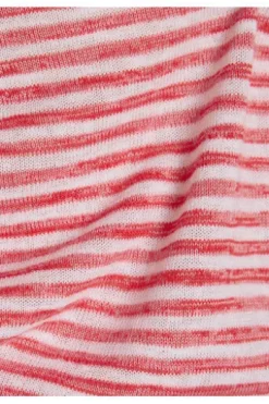 RABE Shirt koralle gestreift im soften Feinstrick
