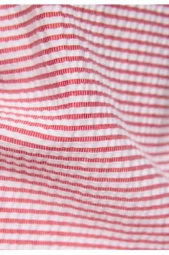 RABE Shirt koralle gestreift in Baumwoll-Mixqualität